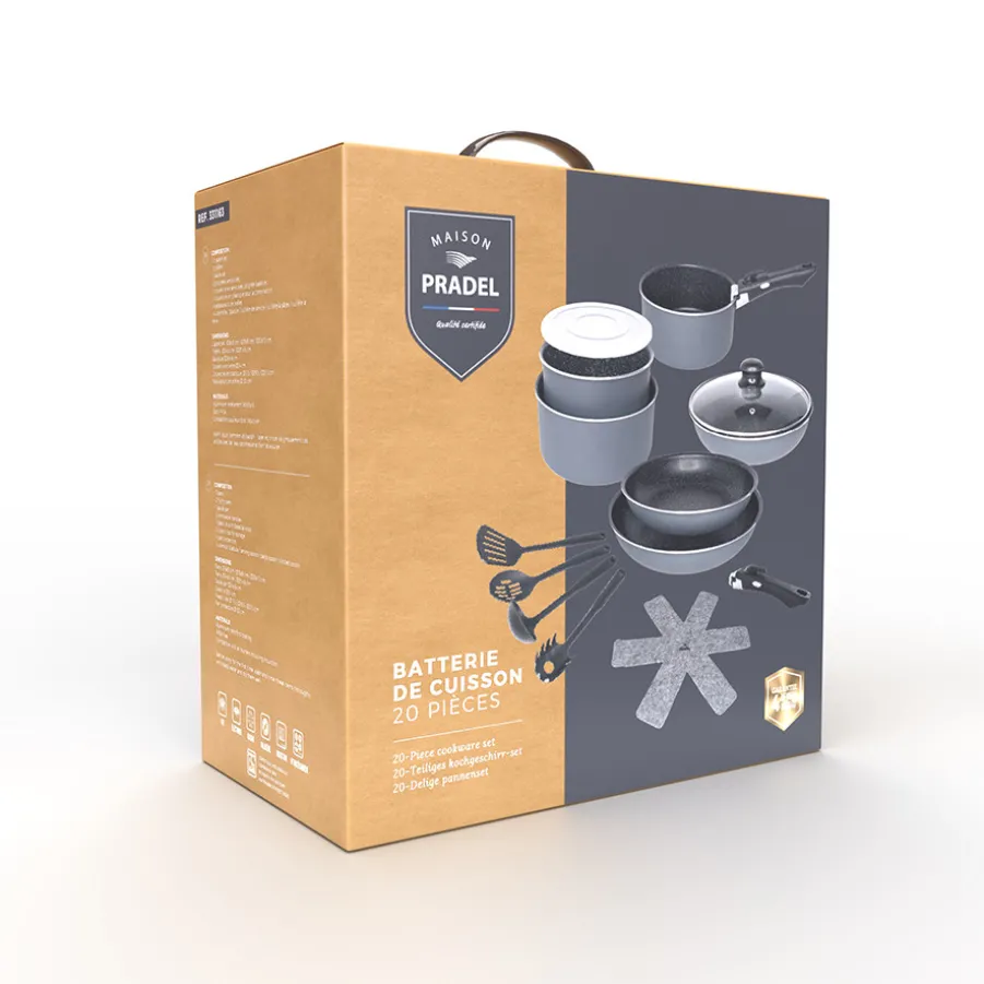 Fashion Batterie 20 pièces "Gourmet" Batteries De Cuisine