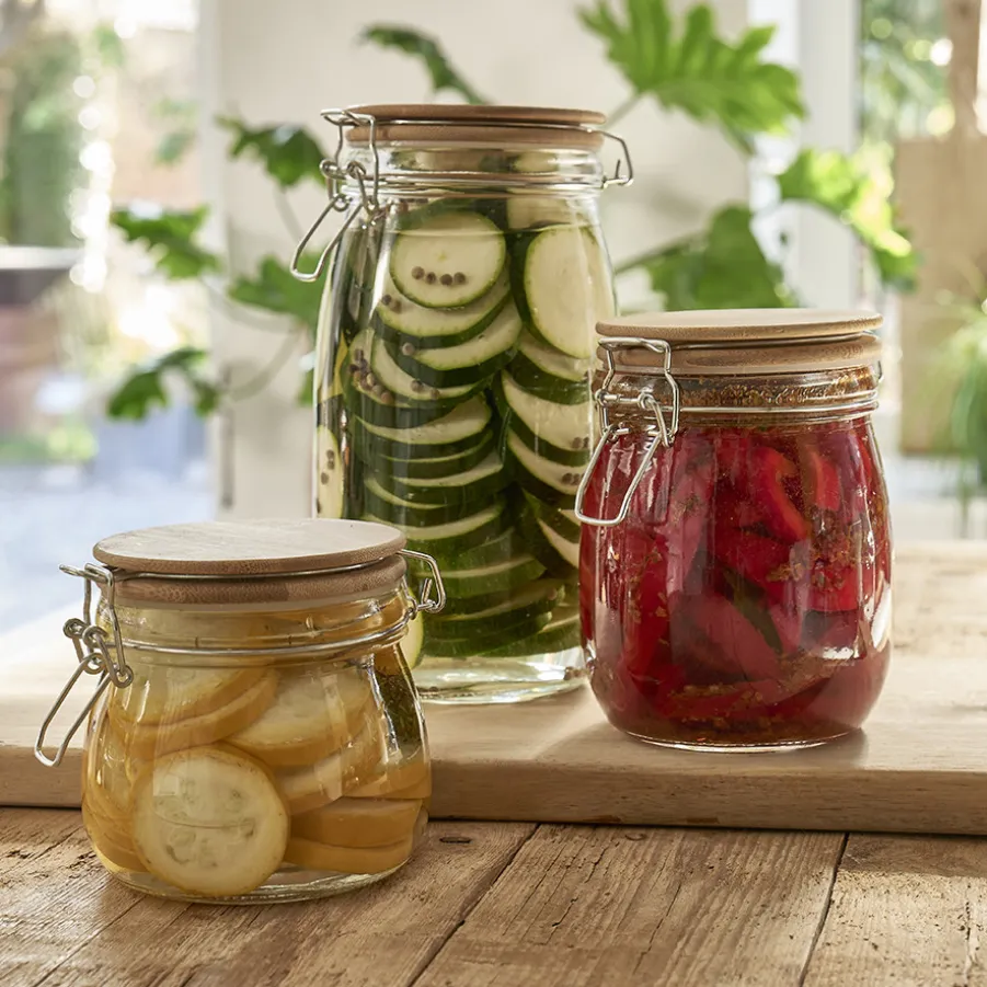 Cheap Lot de 3 bocaux en verre Boite De Conservation Alimentaire|Boite De Rangement Cuisine